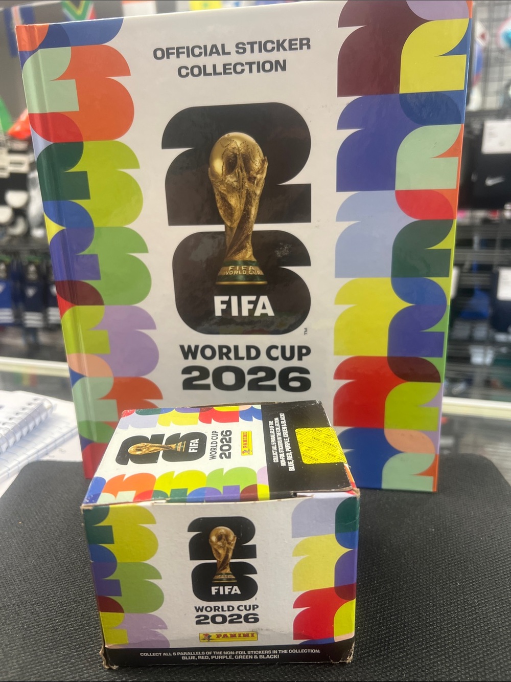 World Cup 2026 Official hard cover Sticker Collection book + 50 stickers box